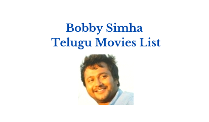 Bobby Simha Telugu Movies List