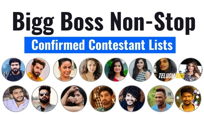 Bigg Boss Non Stop Confirmed Contestant Lists