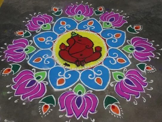 Easy Ugadi Rangoli Designs 2022